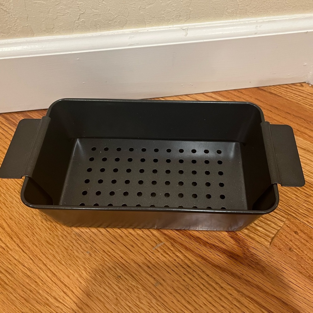 2 piece Non-Stick Black meat Loaf Pan never used!